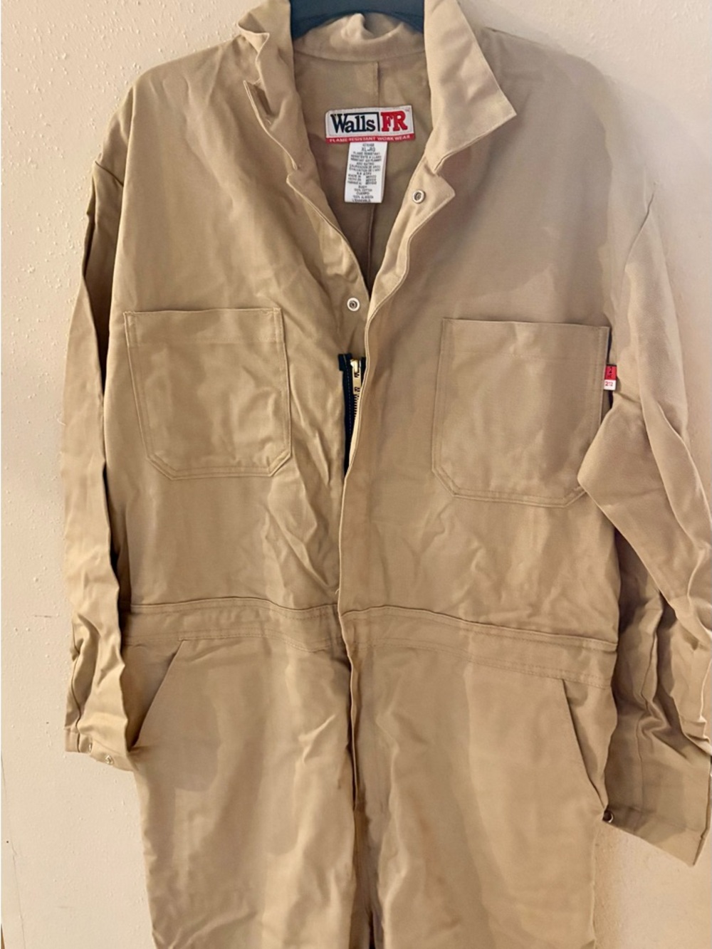 Men’s Walls Tan Work Coverall Jacket Size : XL